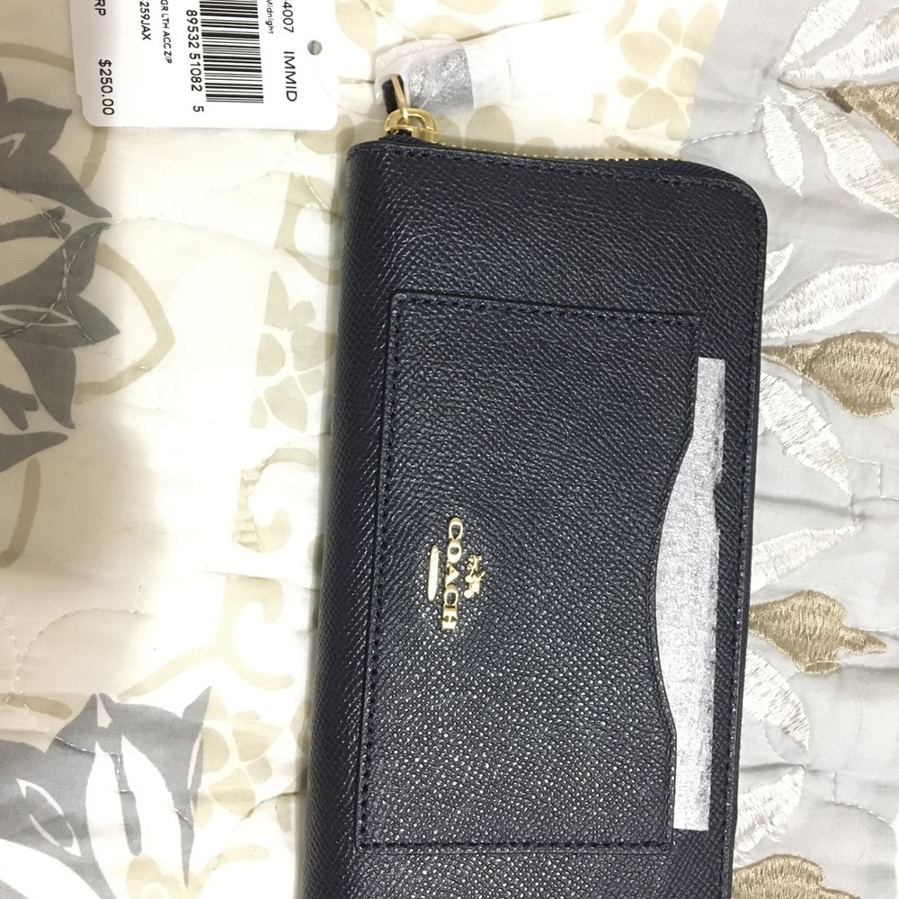 Coach navy wallet